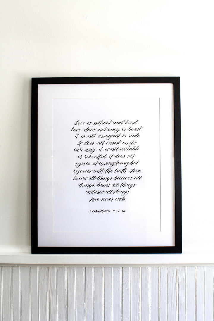 1 Corinthians 13:4-8
