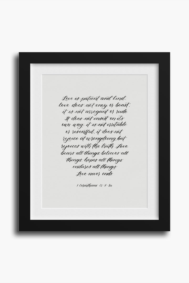 1 Corinthians 13:4-8