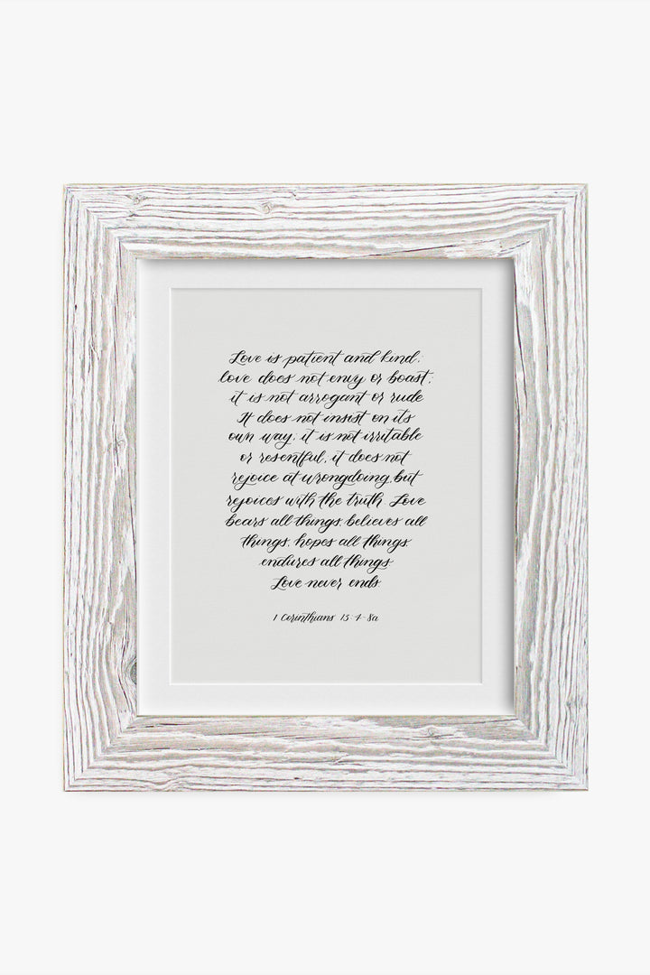 1 Corinthians 13:4-8