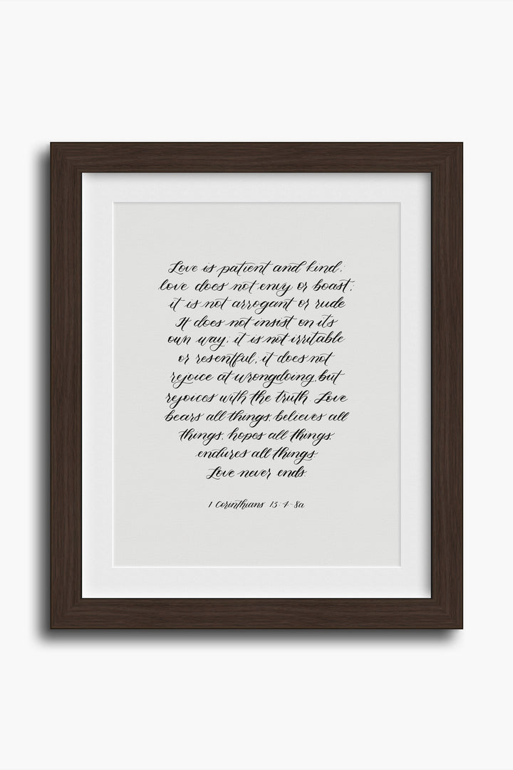 1 Corinthians 13:4-8