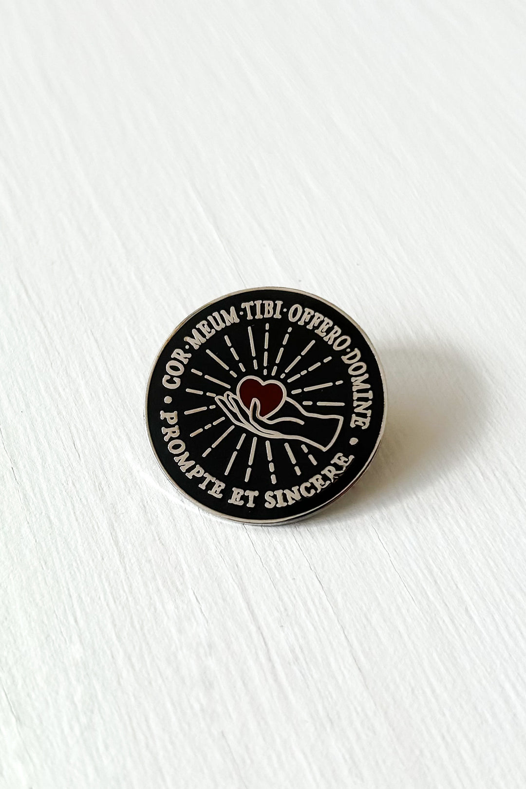Calvin Enamel Pin (Latin)