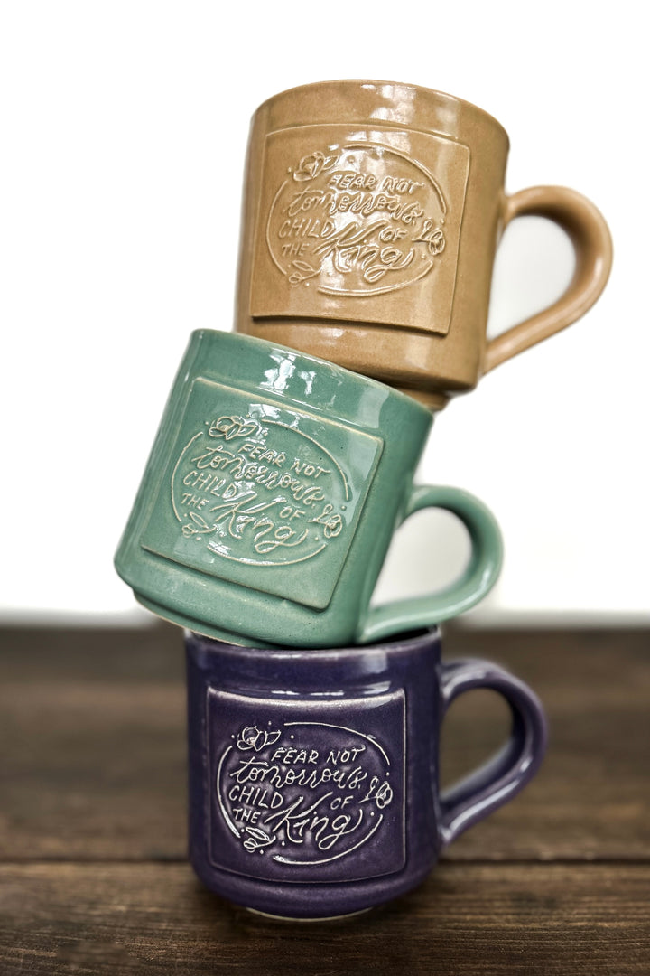 “Fear Not Tomorrows” Handmade Mug