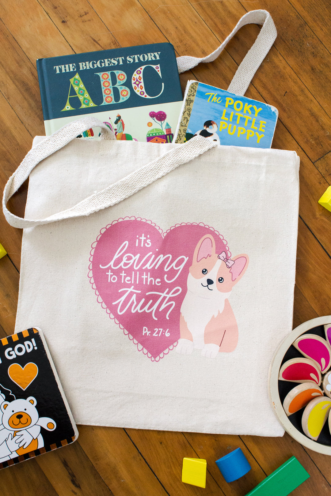 It's Loving to Tell the Truth Heart Tote Bag