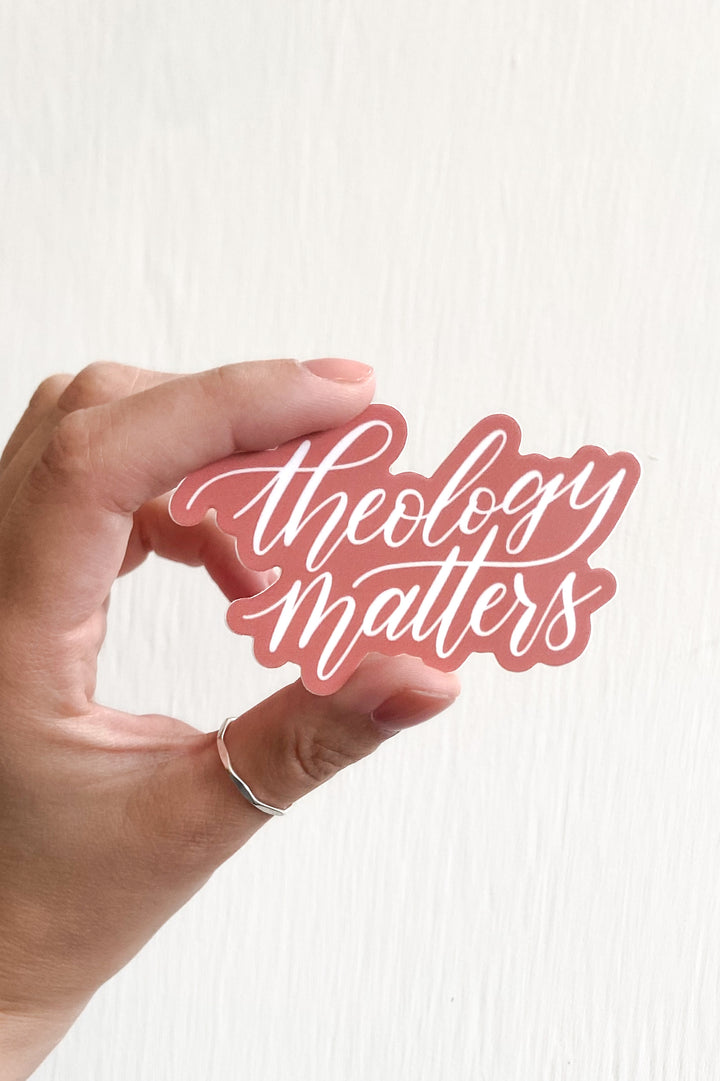 Theology Matters (Script) Sticker