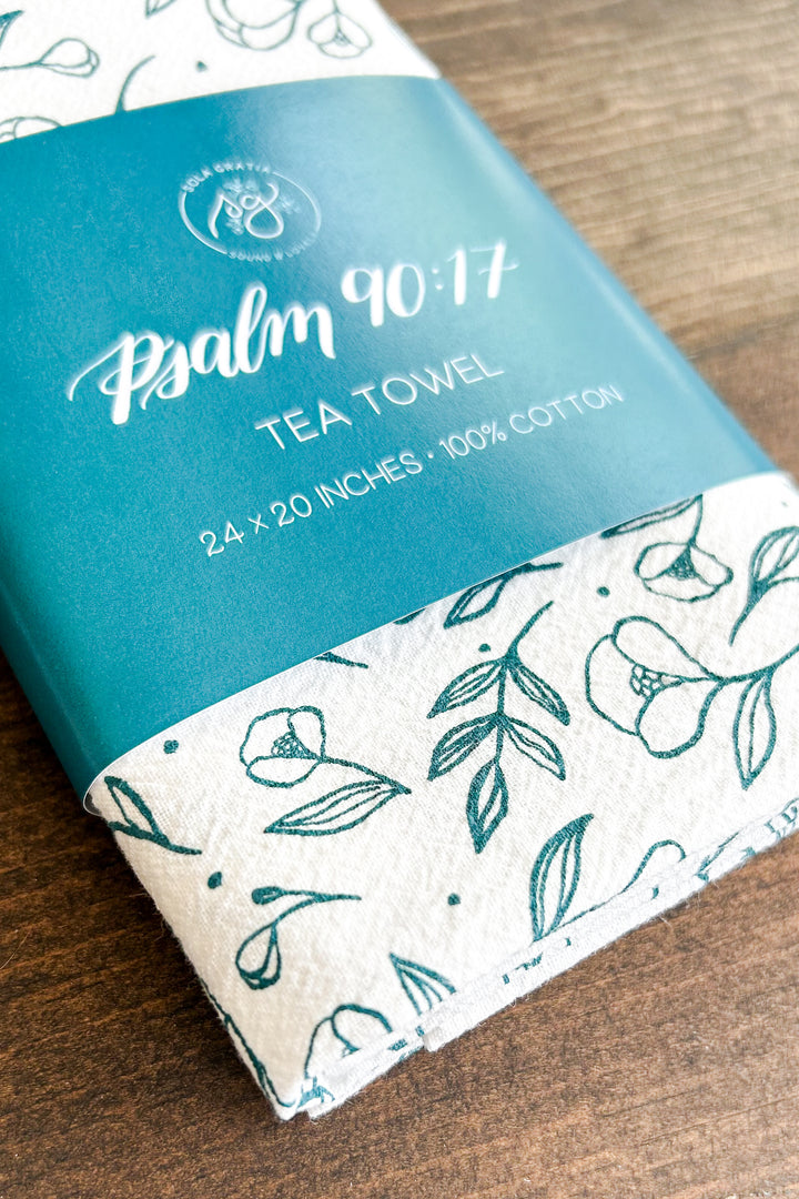 Psalm 90:17 Tea Towel