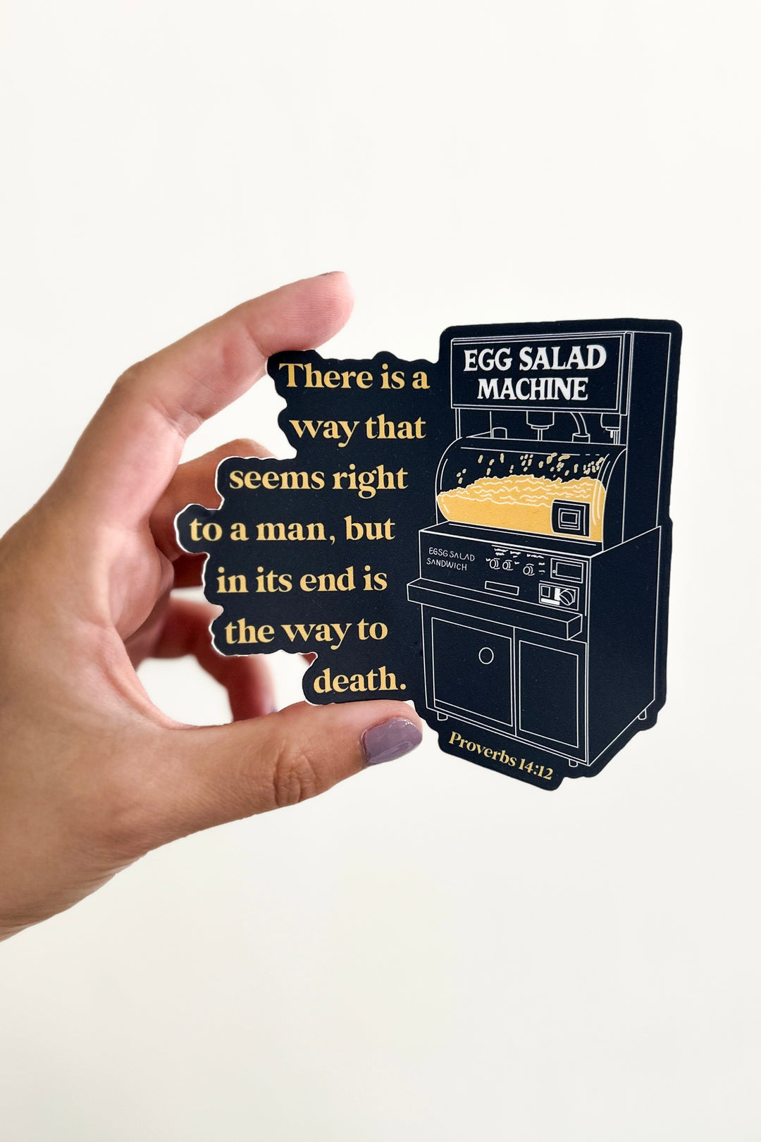 Proverbs Egg Salad Sticker