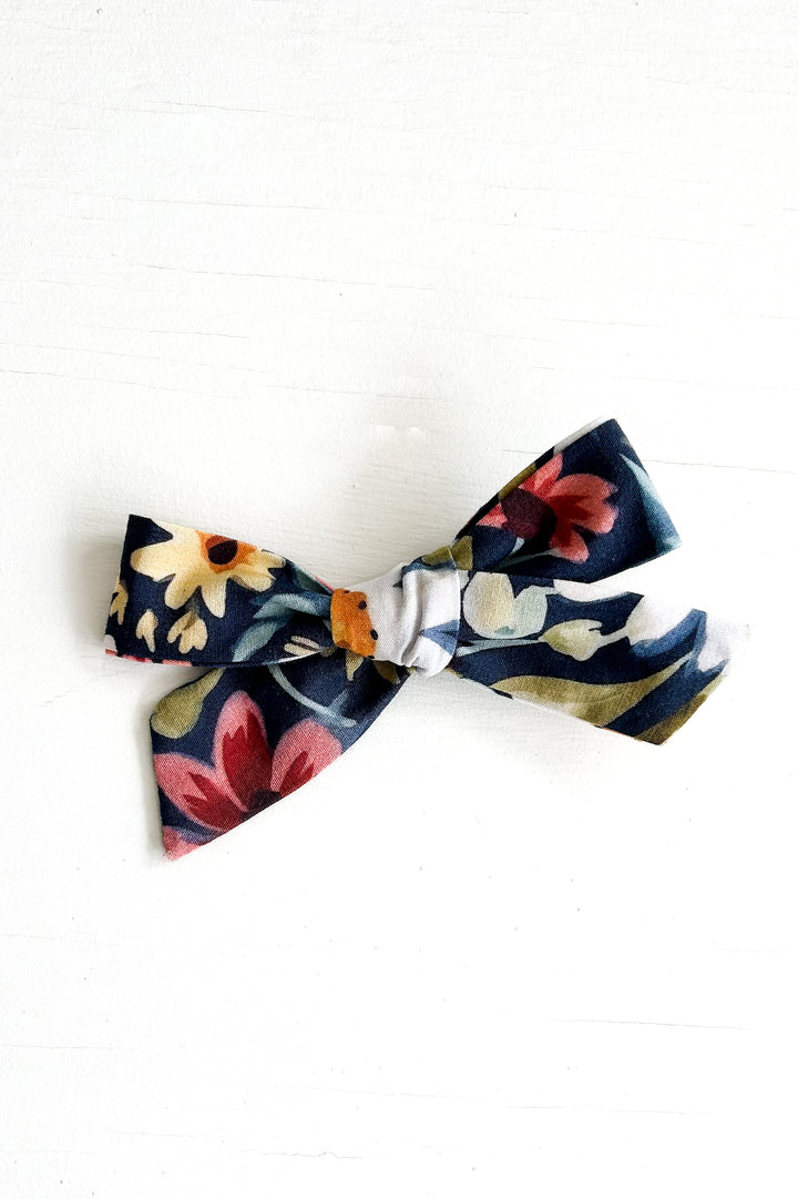 Summer Floral Bow for Girls