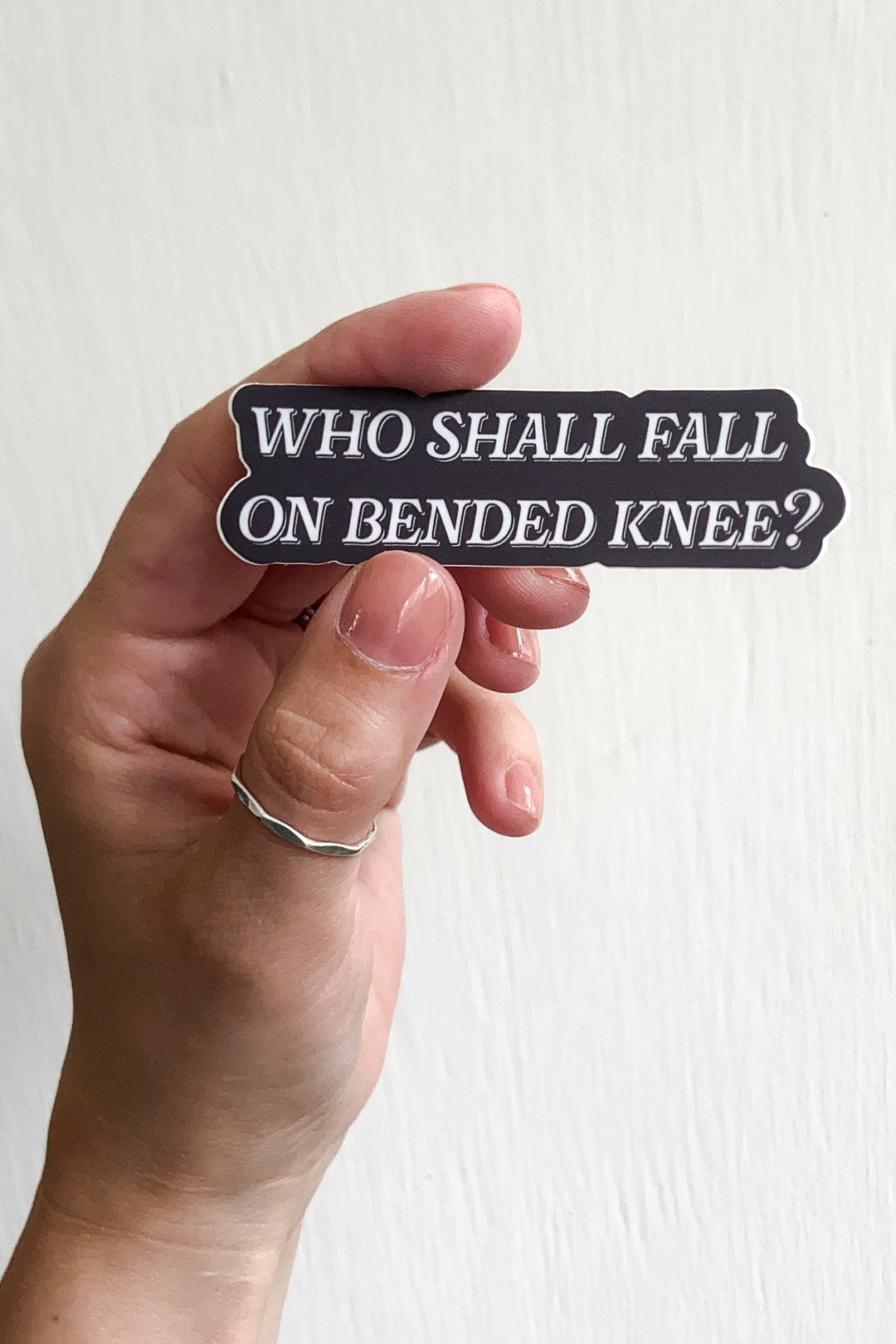 “Who Shall Fall on Bended Knee?”