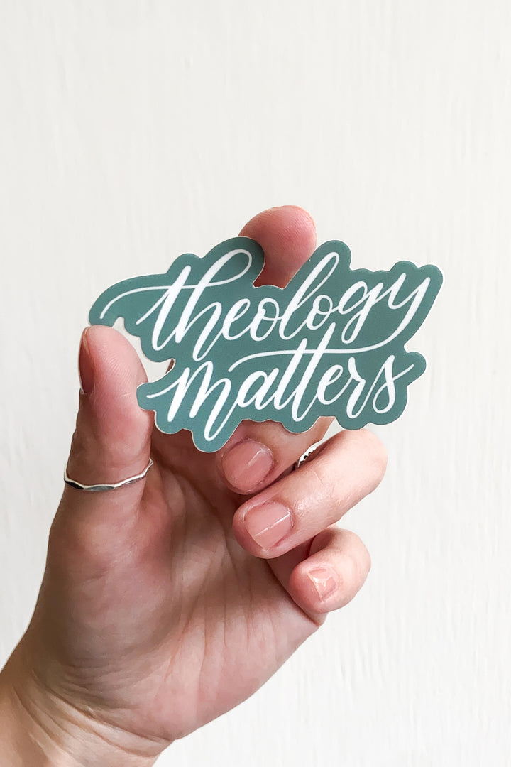 Theology Matters (Script) Sticker