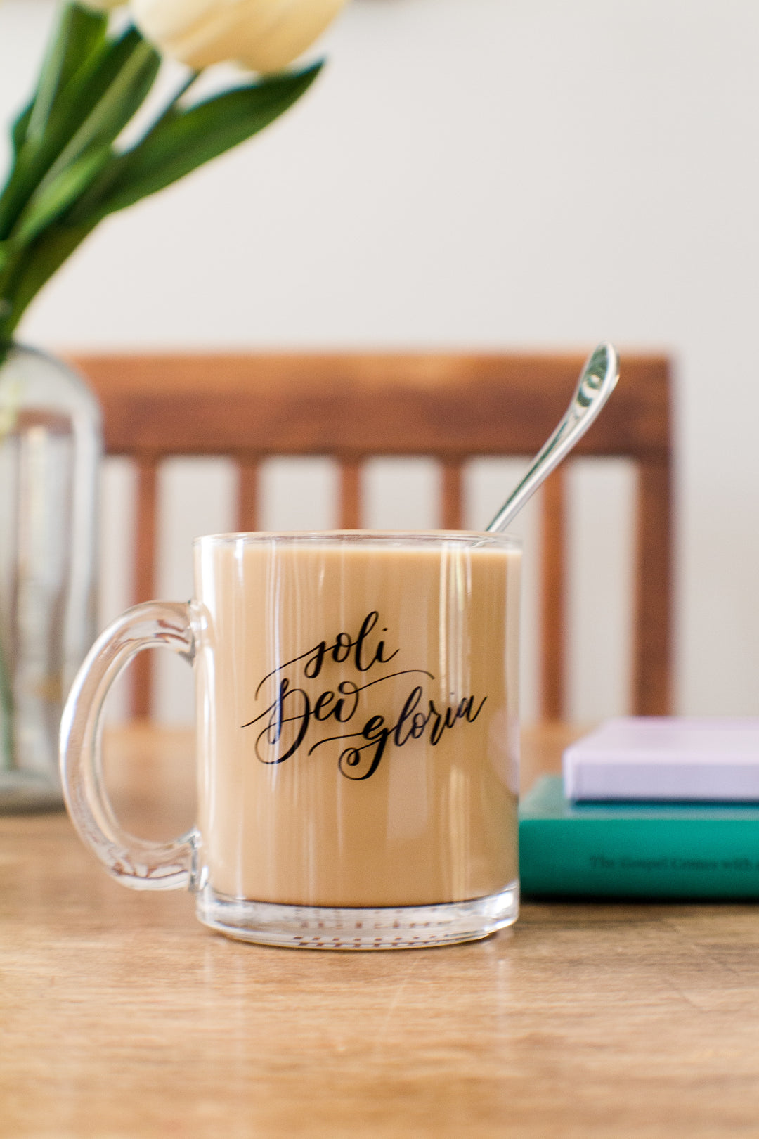 Soli Deo Gloria Clear Glass Mug