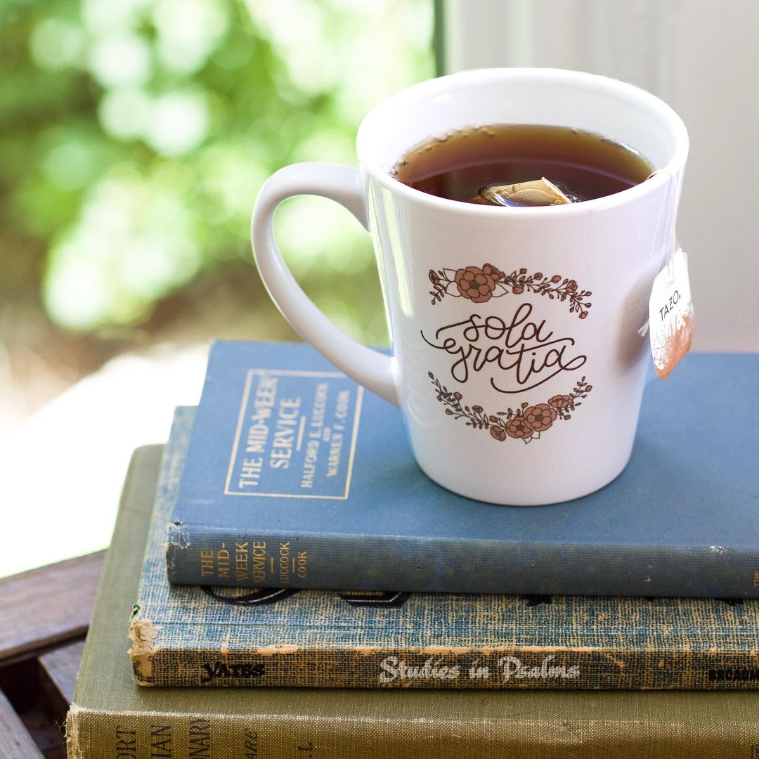 Floral Sola Gratia Latte Mug 2024