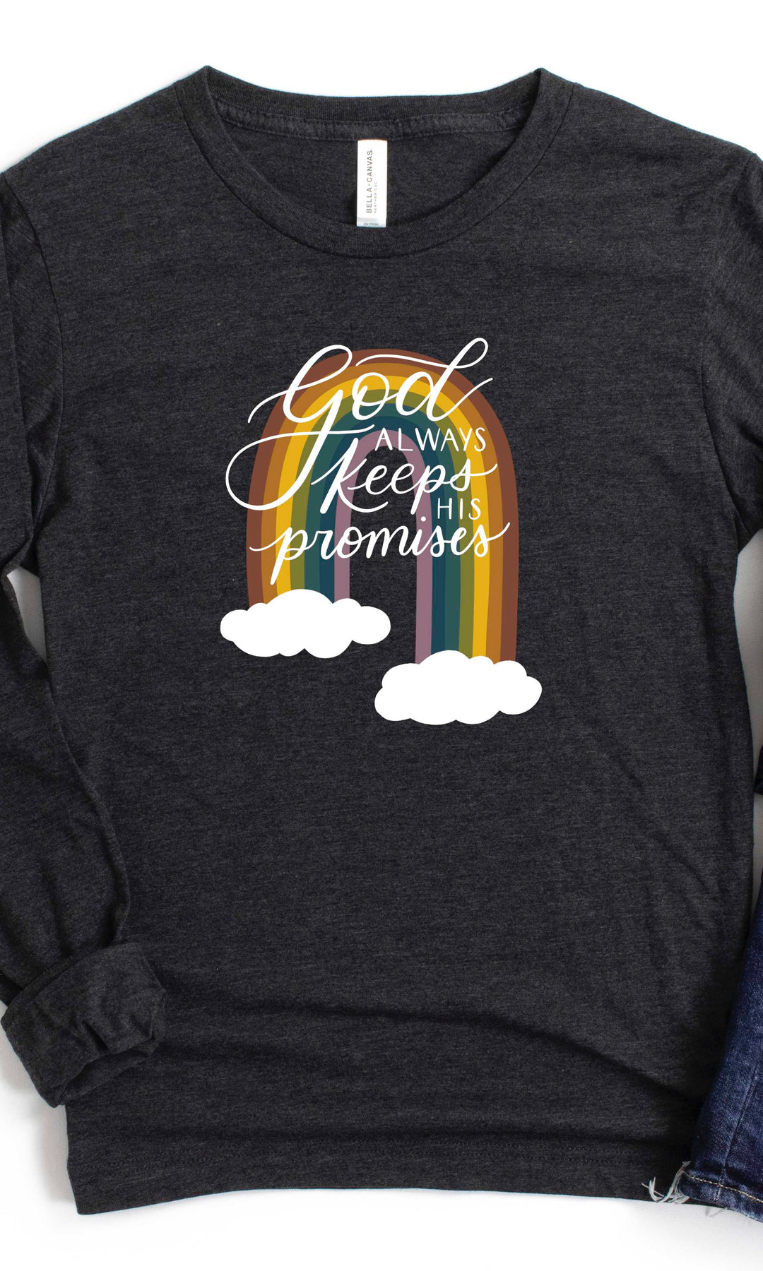 God Always Keeps His Promises Long Sleeve Tee