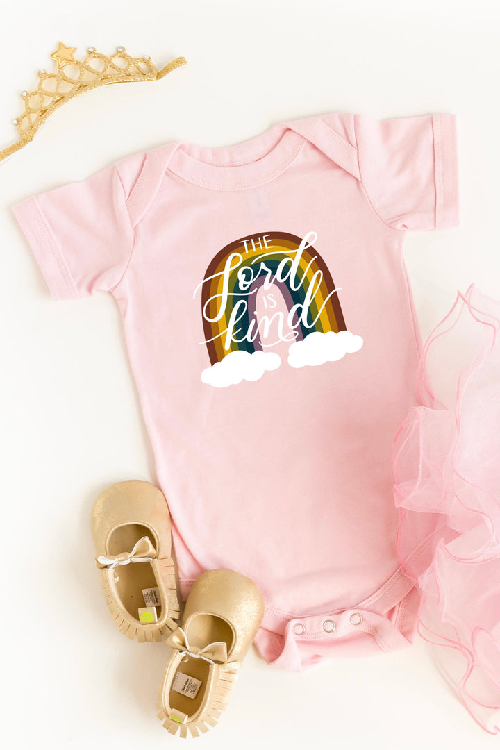 "The Lord is Kind" Rainbow Onesie