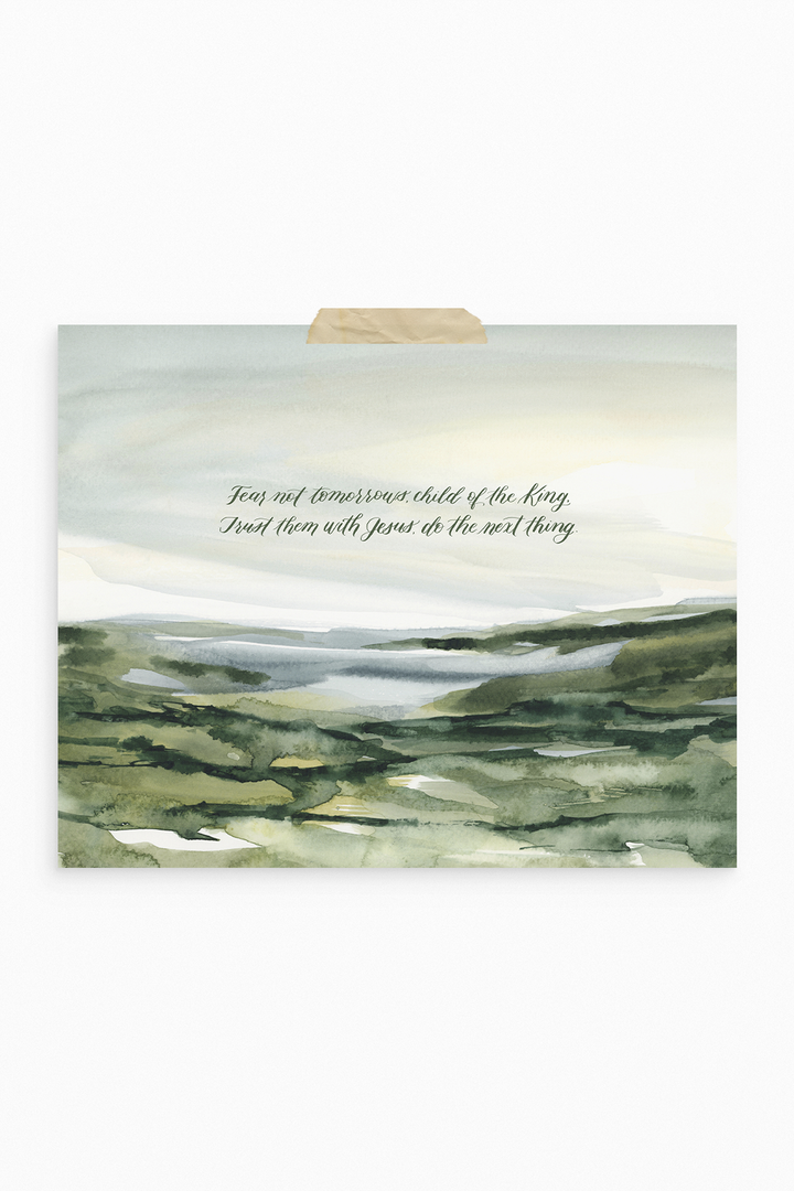 Fear Not Tomorrows Script Print