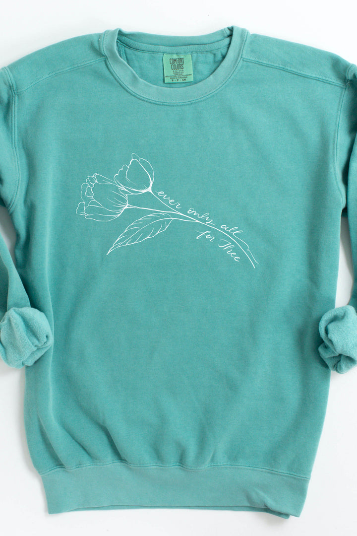 Ever, Only, All for Thee Floral Crewneck Pullover