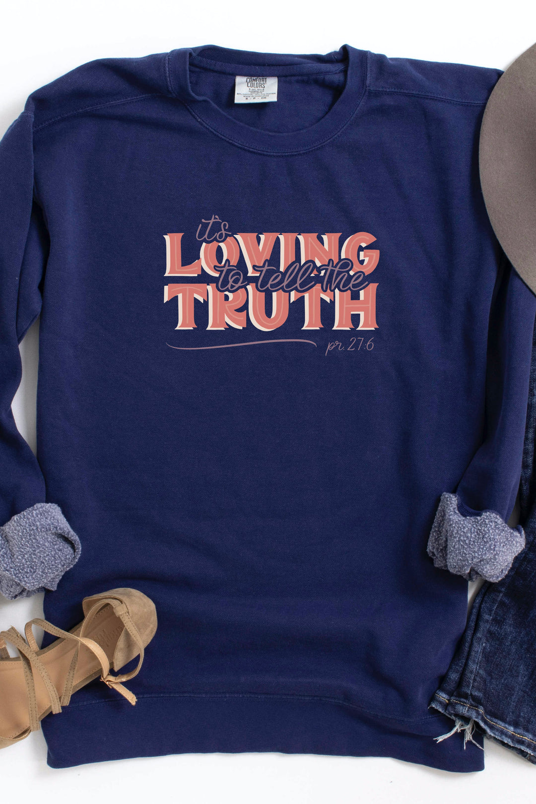 "It's Loving to Tell the Truth" Crewneck Pullover
