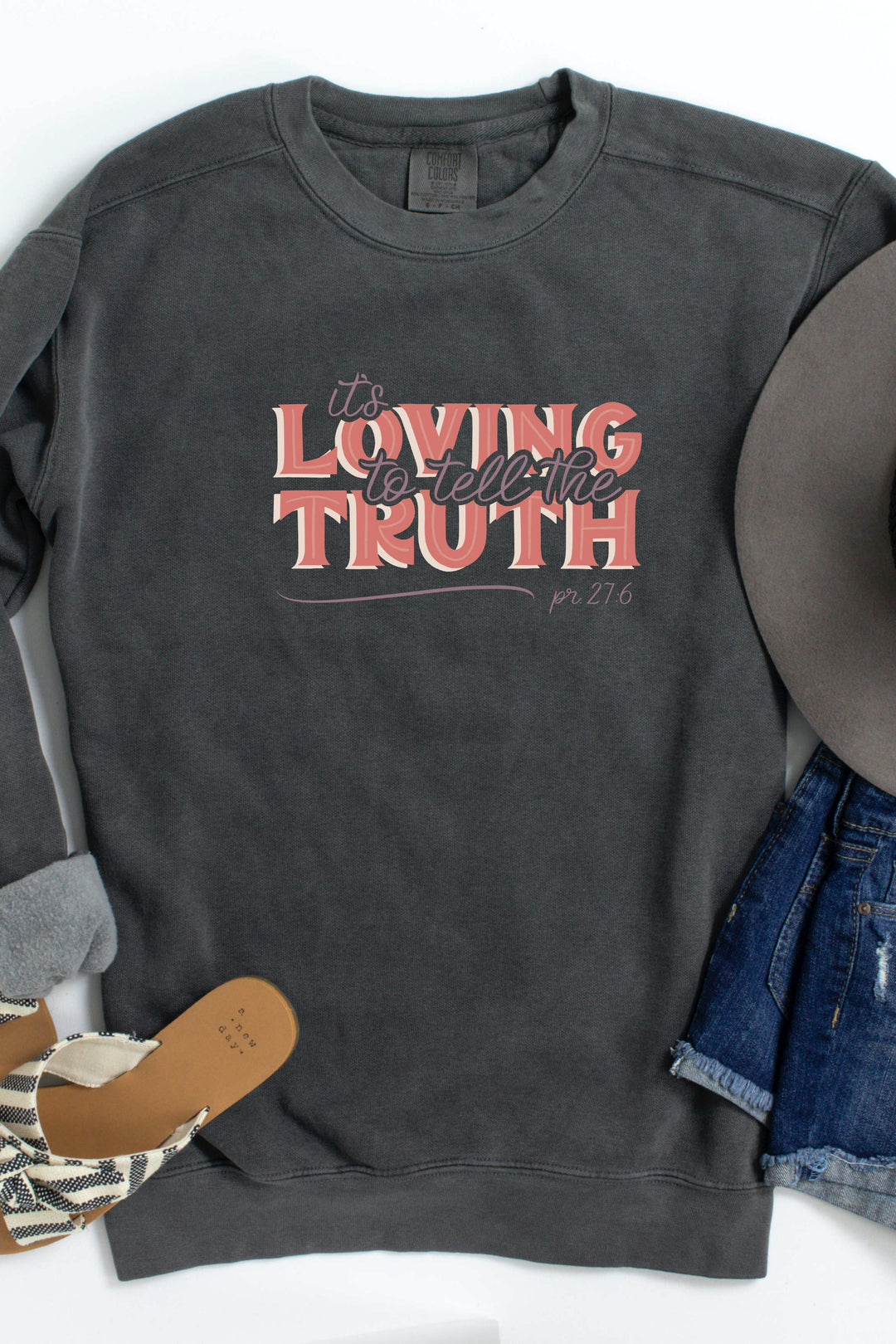 "It's Loving to Tell the Truth" Crewneck Pullover