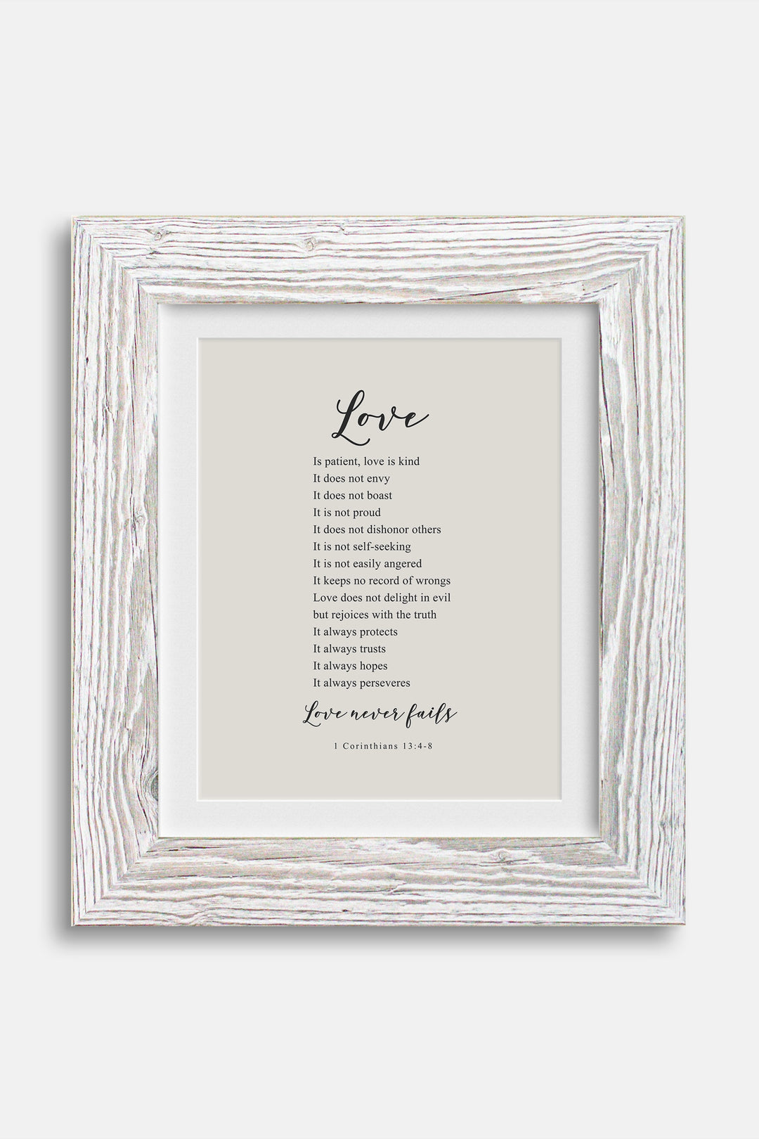Love Never Fails, 1 Cor. 13:4-5