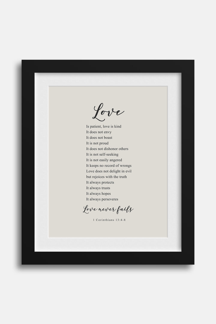Love Never Fails, 1 Cor. 13:4-5