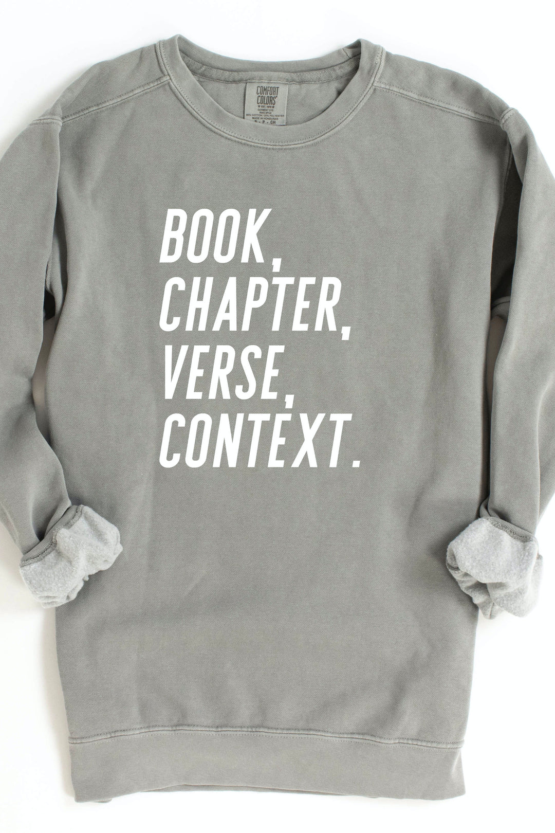 “Book, Chapter, Verse, Context” Crewneck Pullover