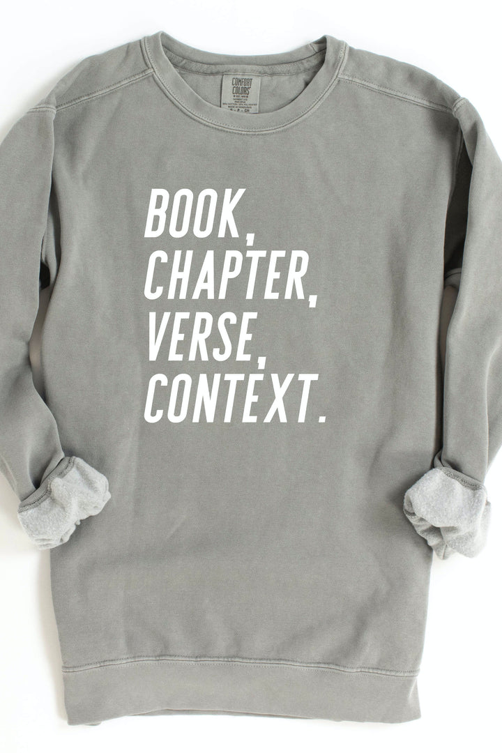 “Book, Chapter, Verse, Context” Crewneck Pullover