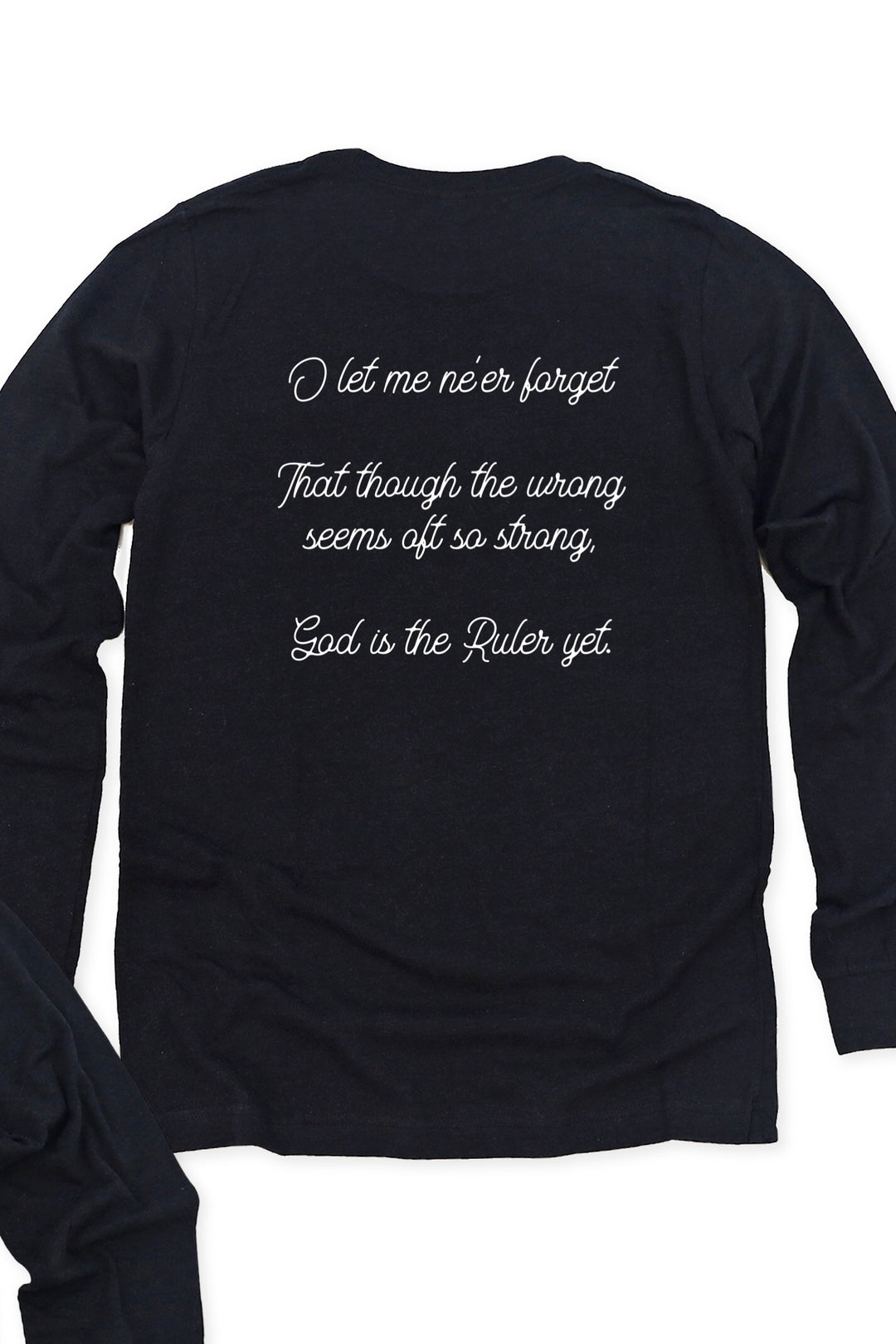 "This is my Father's world" Script Long Sleeve Tee