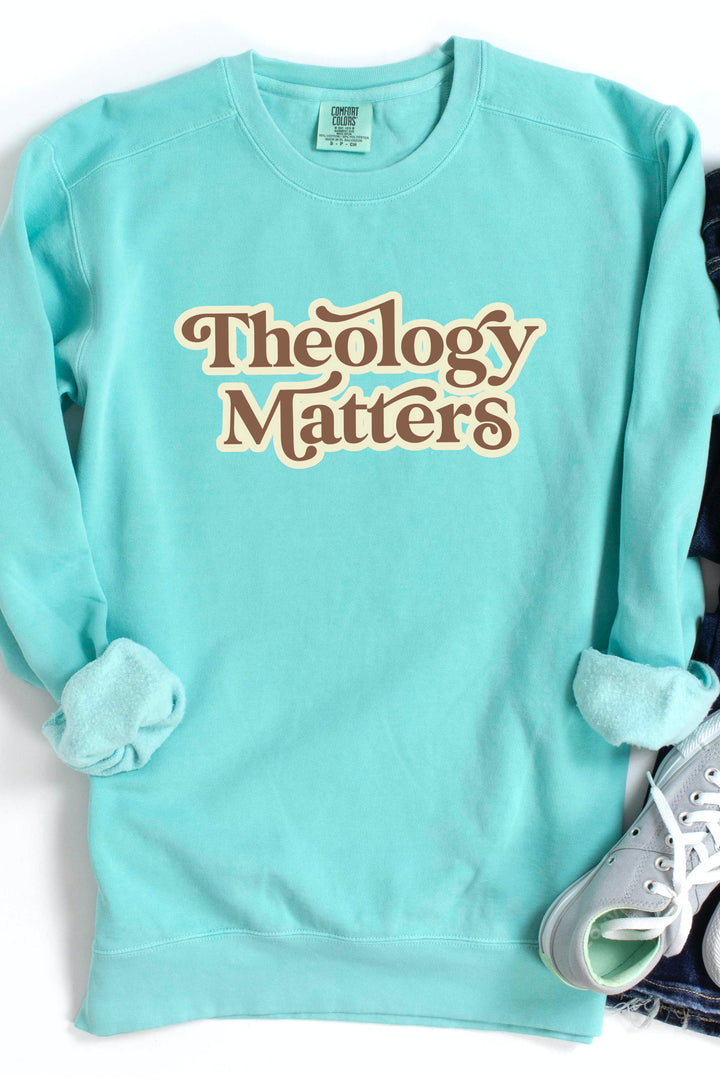 Groovy "Theology Matters" Crewneck Pullover