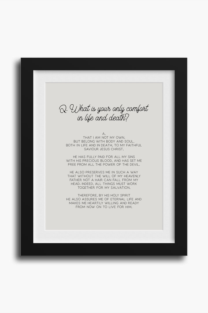 Heidelberg Catechism, Q1