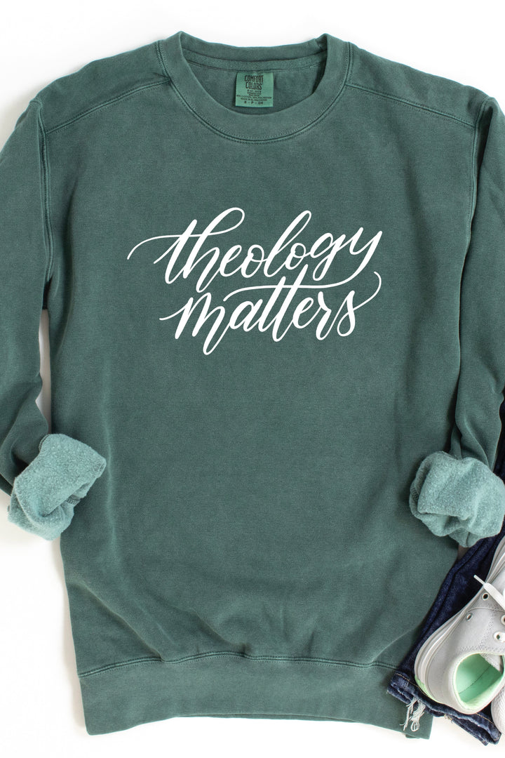Script "Theology Matters" Crewneck Pullover