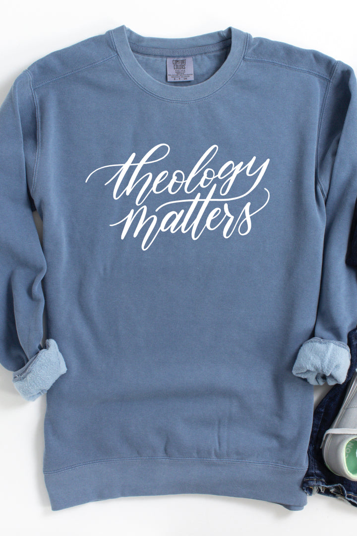 Script "Theology Matters" Crewneck Pullover