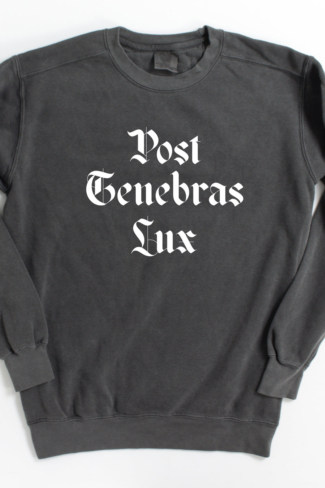 Blackletter "Post Tenebras Lux" Crewneck Pullover