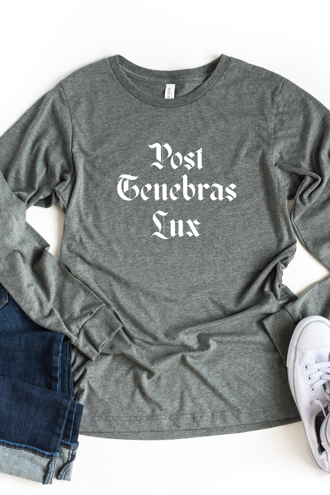 Blackletter "Post Tenebras Lux" Long Sleeve Tee