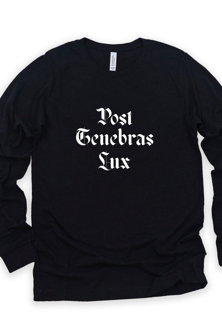 Blackletter "Post Tenebras Lux" Long Sleeve Tee