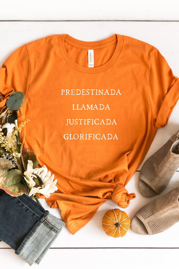 Romanos 8:30 Feminine Spanish Tee