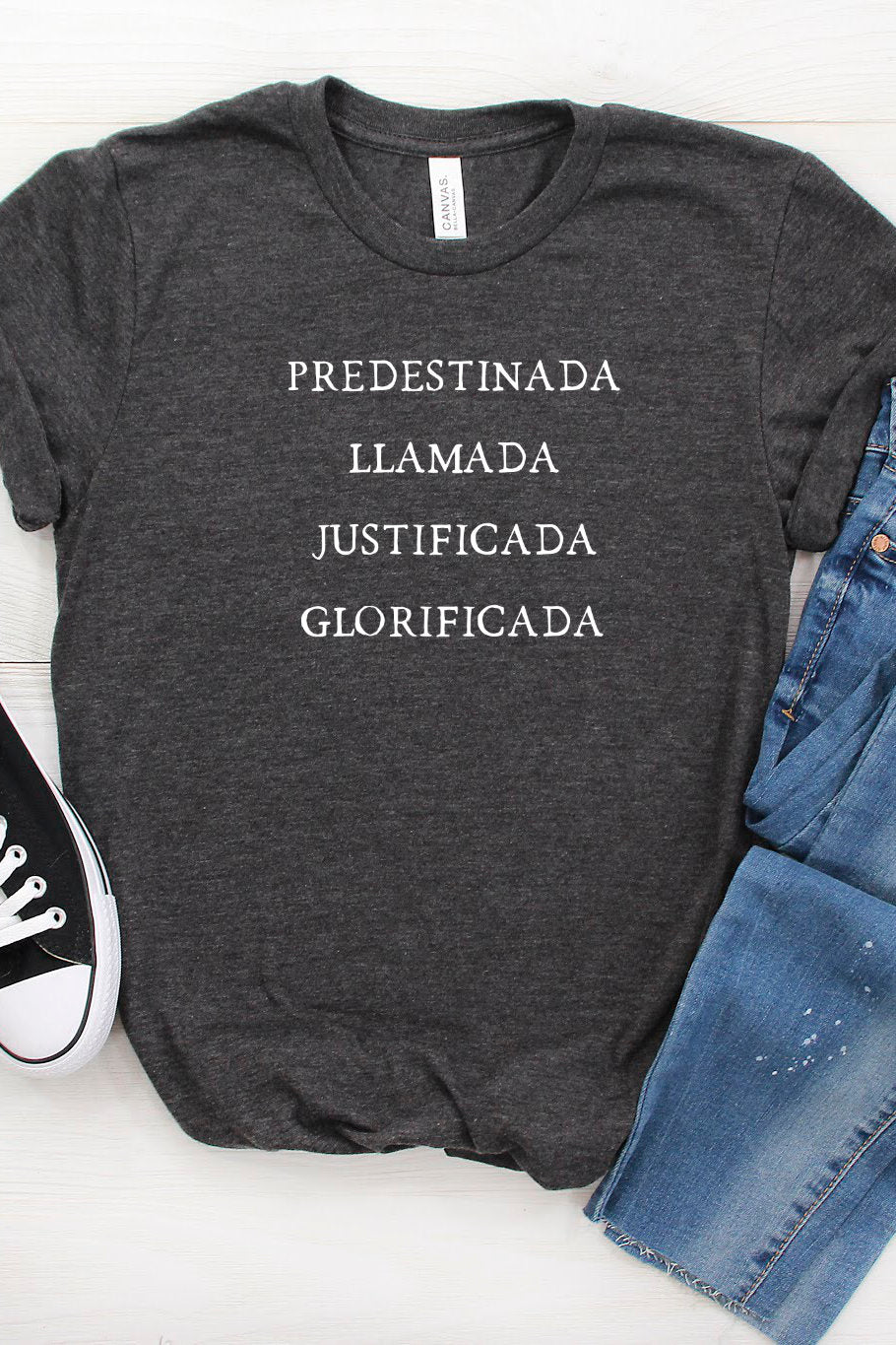 Romanos 8:30 Feminine Spanish Tee