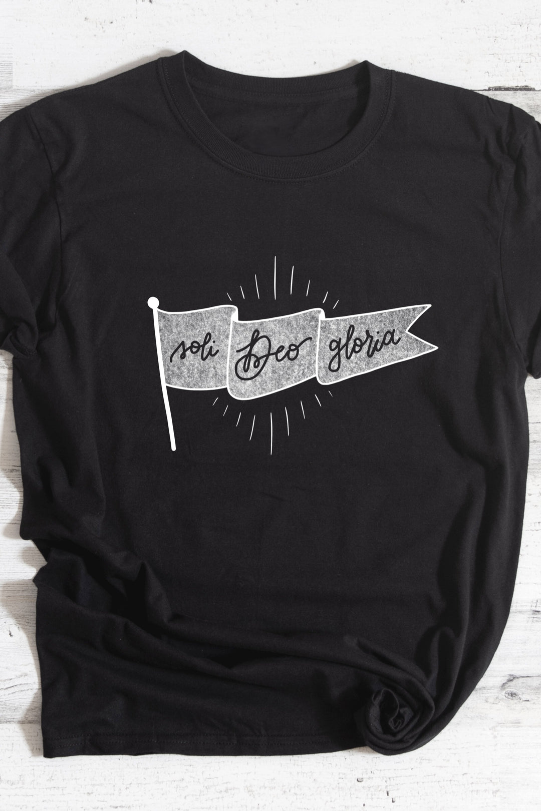 Soli Deo Gloria Banner Tee