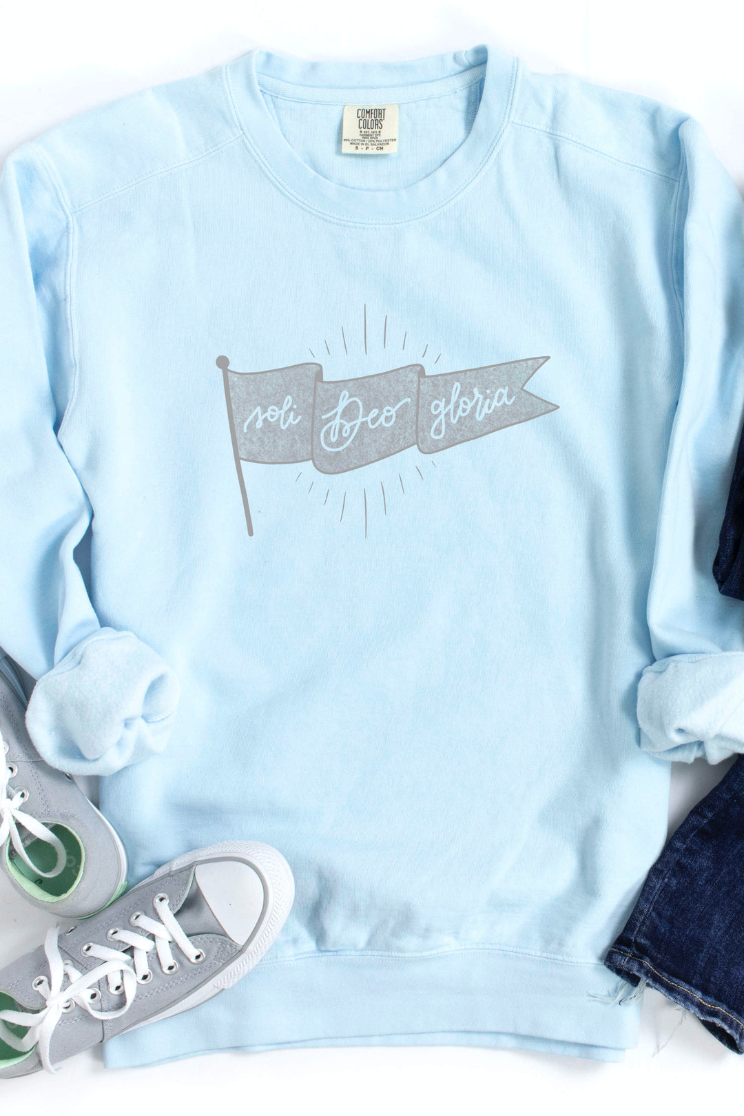 Soli Deo Gloria Banner Crewneck Pullover