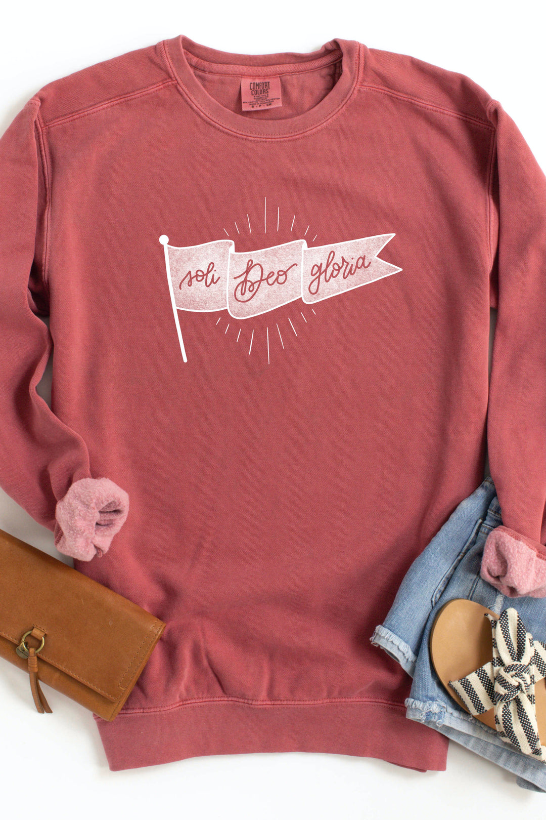 Soli Deo Gloria Banner Crewneck Pullover
