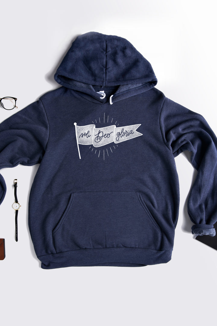 Soli Deo Gloria Banner Hoodie