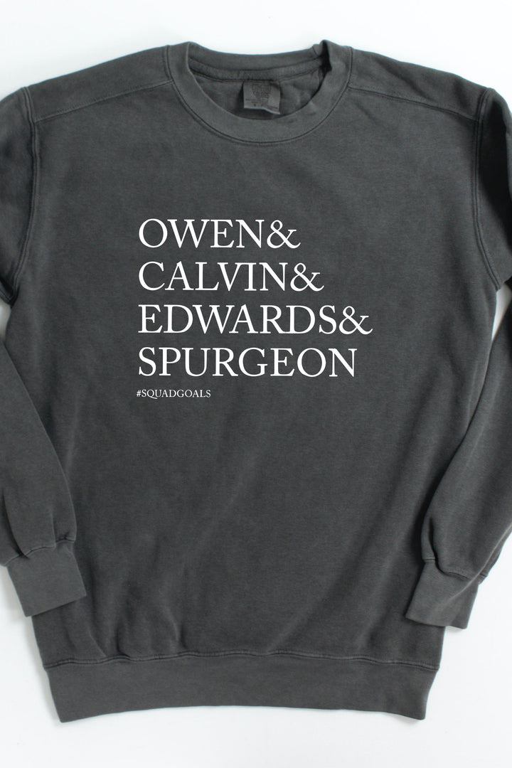 Theologian #SQUADGOALS, Men of Faith Crewneck Pullover