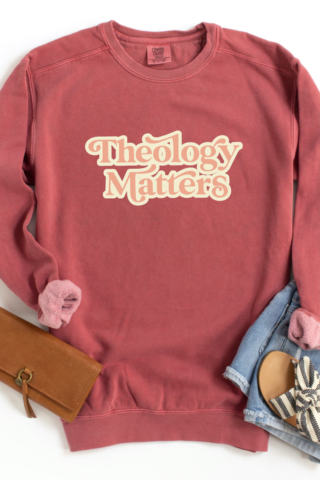 Groovy "Theology Matters" Crewneck Pullover