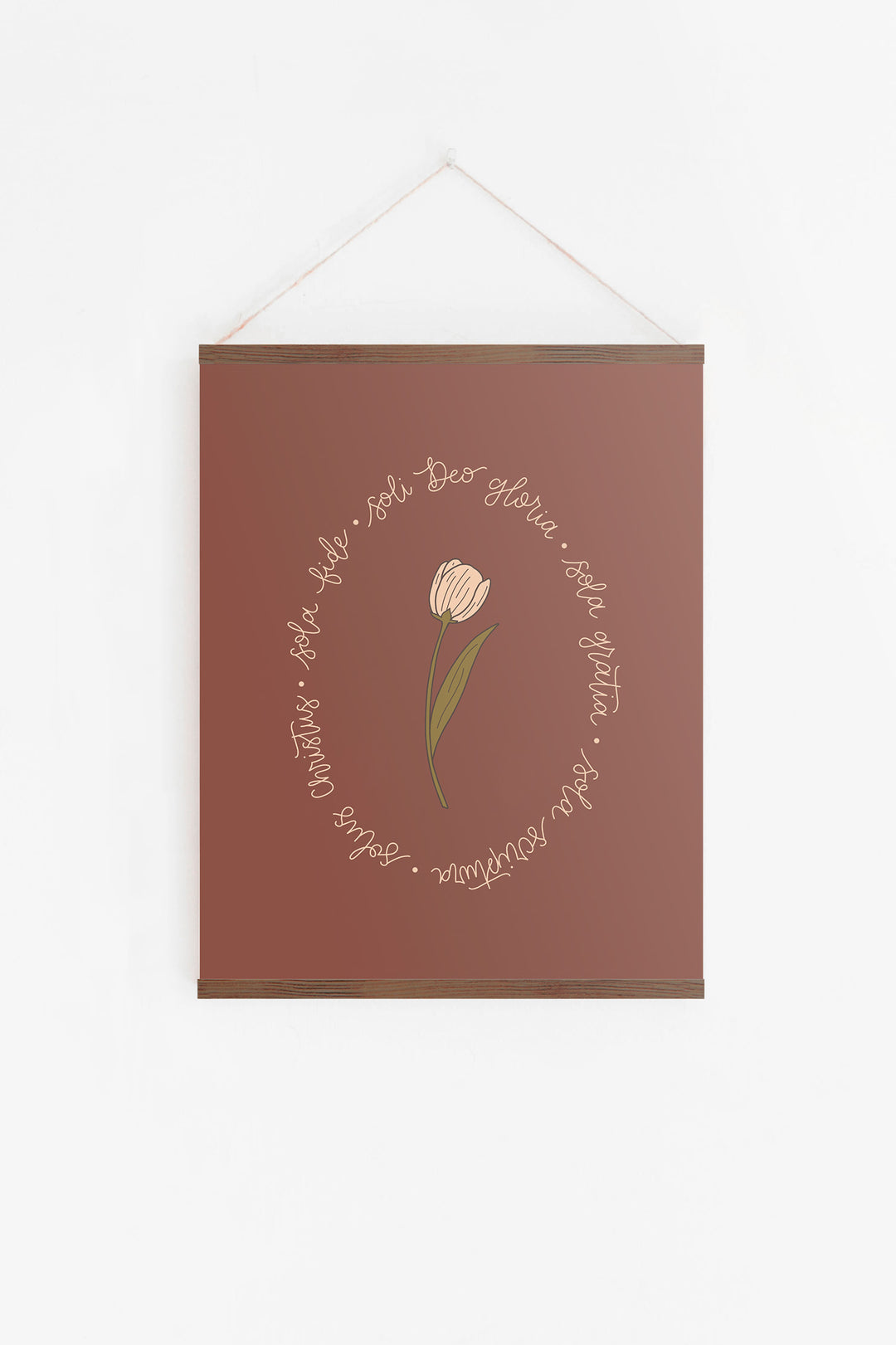 Five Solas Hanging Canvas
