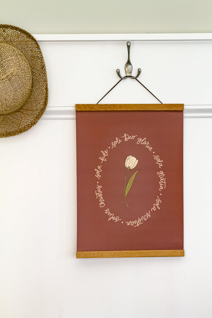 Five Solas Hanging Canvas