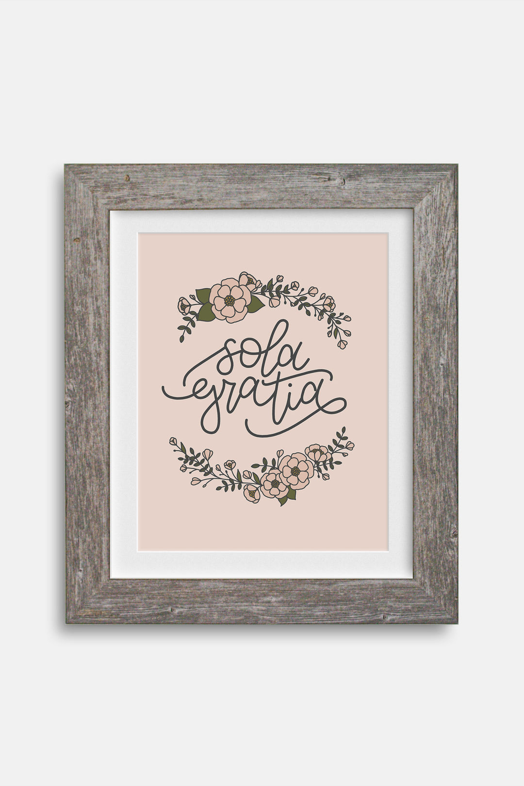 Floral Sola Gratia