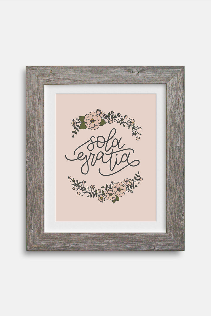 Floral Sola Gratia