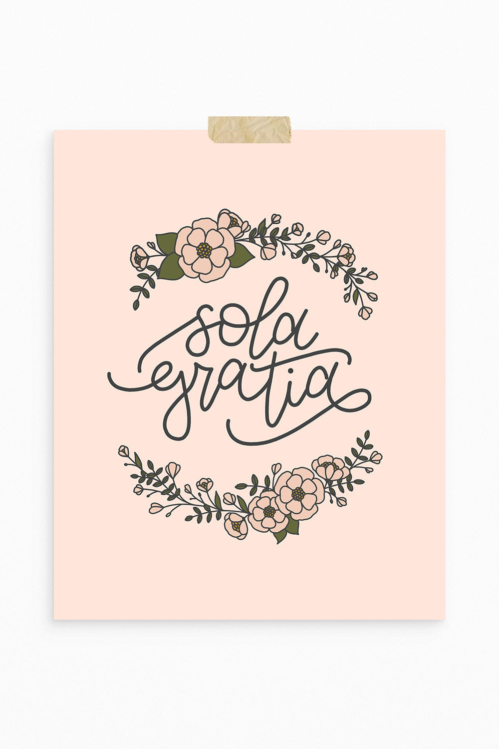 Floral Sola Gratia