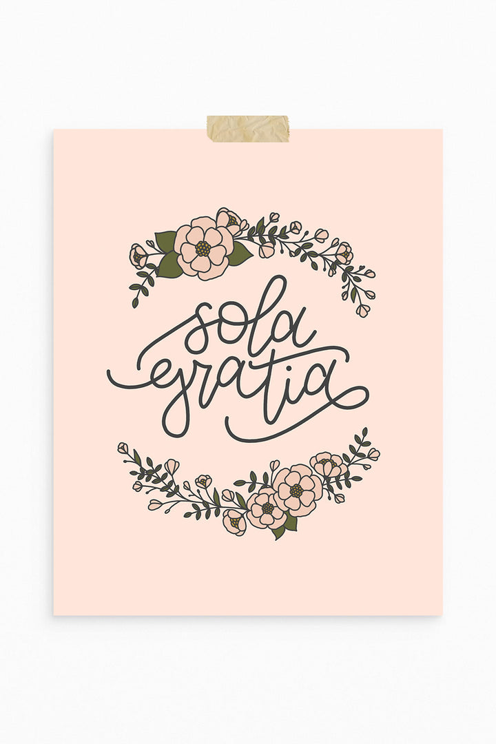 Floral Sola Gratia