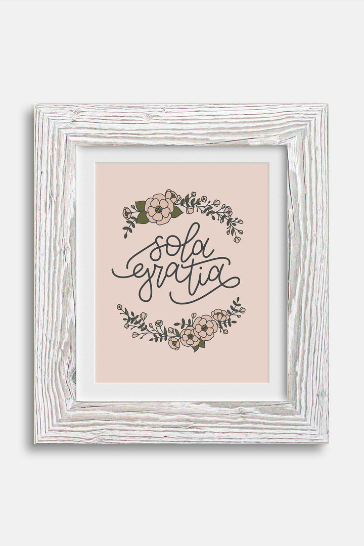 Floral Sola Gratia