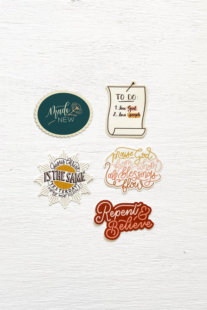 Groovy Theology Sticker Pack
