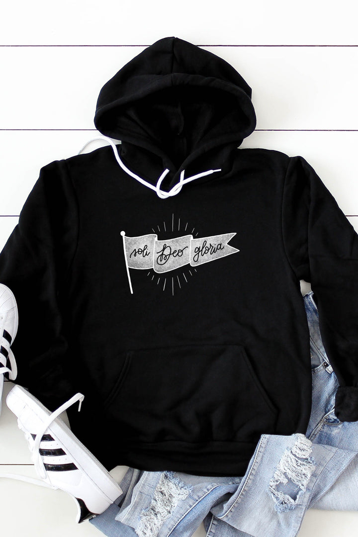 Soli Deo Gloria Banner Hoodie